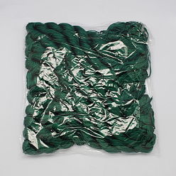 Dark Green Nylon Thread, Nylon Jewelry Cord for Custom Woven Bracelets Making, Dark Green, 1mm, about 26.24 yards(24m)/bundle, 10bundles/bag, about 262.46 yards(240m)/bag