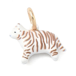 Тигр Аэрозольная краска 304 подвески из нержавеющей стали, с целью перехода в кольце, тигр, 10.5x15x4.5 мм, отверстие : 4 мм