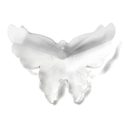 Прозрачный Стеклянные большие кулоны, для люстры хрустальные подвесные подвески, бабочки прелести, граненые, прозрачные, 56x75.5x16 мм, отверстие : 1.8 мм