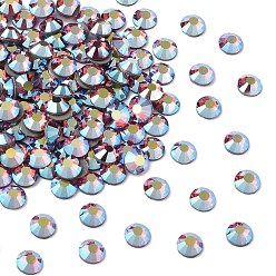70040 200 Indian Pink AB Камни preciosa® crystal hotfix с плоской основой, чешский хрусталь, круглый(438 11 612 шатон роза вива 12 ®), 70040 200 индийский розовый ab, ss 8 (2.3~2.5 мм)