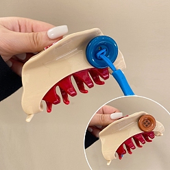 Мокасин Пластиковые зажимы когтя волос, заколки-кнопки для волос, аксессуары для волос для женщин и девочек, мокасин, 80 мм