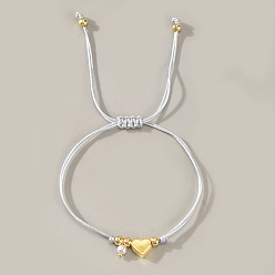 Гейнсборо Богемный стиль цветной искусственный жемчуг сердце медная бусина женский браслет ювелирные изделия