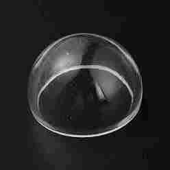 Прозрачный Купол дисплея из прозрачного стекла, растительный декор террариума, полукруглый, бутылка желаний для витрины своими руками, прозрачные, 30 мм, внутренний диаметр: 27.41 мм