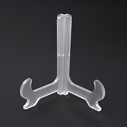 Clear Acrylic Storage Holder Rack, Music Album Display Easels, for Music Lovers, Clear, 7.5x7.5x10.45cm