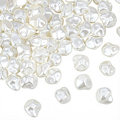 Кремово-белый 100 бусины из абс-пластика с имитацией жемчуга, самородки, кремово-белые, 20x18.5x13 мм, отверстие : 1.2 мм