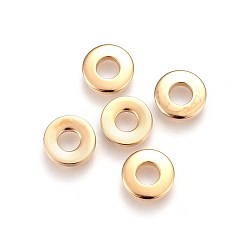 Золотой 201 нержавеющей стали связывающий кольца, пончик, золотые, 8x1.5 мм, внутренний диаметр: 3.2~3.5 мм