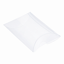 Clear PET Pillow Box, Transparent Box, Rectangle Oval, Clear, Finisdhed Product: 9x6.5x2.5cm