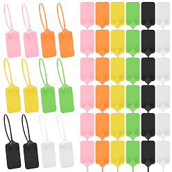 (52) Непрозрачная лаванда 120шт. 6 цвета пластиковые противоугонные пряжки, защитные метки, прямоугольные, разноцветные, 23x2.85x0.1~1.45 см, 20 шт / цвет
