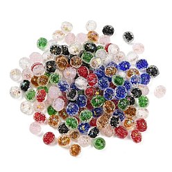 (52) Непрозрачная лаванда Бусины из кованого стекла ручной работы, изготовленные из фольги., дурнишник, разноцветные, 10x9~10 мм, отверстие : 1.4 мм