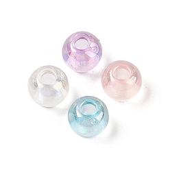 (52) Непрозрачная лаванда Uv акриловые покрытия бусины, круглые, разноцветные, 6.5x5.5 мм, отверстие : 2 мм, Около 2941 шт / 500 г