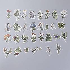 Other Plants Уплотнительные наклейки, этикетки наклейки наклейки, для скрапбукинга, детские поделки художественных промыслов, альбом, Растение, 6.7x3.2 см, 60 шт / комплект