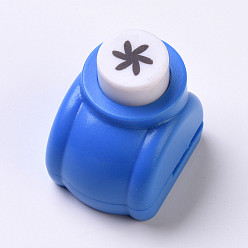 Случайный Цвет Пластиковые наборы для пунша для скрапбукинга и бумажных промыслов, бумажные формочек, цветок, случайный один цвет или случайный смешанный цвет, 33x26x32 мм