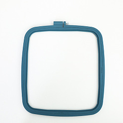 Стально-синий Пяльцы для вышивки крестом из абс-пластика, аксессуары для швейных инструментов, прямоугольные, стальной синий, 280x250 мм