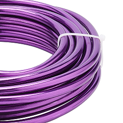 Темно-Фиолетовый Круглый анодированный алюминиевый провод, для изготовления ювелирных изделий, темно-фиолетовый, 3 датчик, 6.0 мм, около 22.96 футов (7 м) / 500 г
