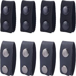 Black 4Pcs Military Tactical Belt Buckle Heavy Duty and 1 Set Tactical Double Snap Belt Keeper Loop, Black, 195x26.5x6.5mm, 4pcs/set, 1set