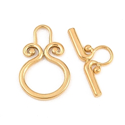 Золотой 304 из нержавеющей стали застежками тумблеры, кольцо, золотые, 22.5x15x2 мм, отверстие : 7x4 мм