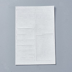 Прозрачный Ева кольцо размер регулятор, невидимое кольцо внутреннее кольцо стикер регулировки размера наклейки, для свободных колец ювелирных изделий, прозрачные, 3~45x32 мм, 19pcs / лист