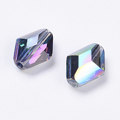 Colorful K9 Glass, Imitation Austrian Crystal Beads, Grade AAA, Faceted, Bicone, Colorful, 10x8x4.5mm, Hole: 0.9~1mm