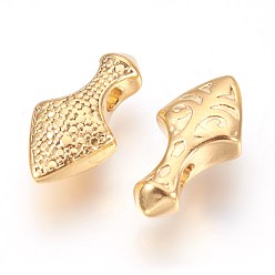 Golden 316 chirurgische Edelstahlanhänger, arrow, golden, 15.5x7.9~8.2x5 mm, Bohrung: 1.9 mm