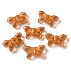 Перу Прозрачные бусины лэмпворк, бабочка, Перу, 11x19x6 мм, отверстие : 1 мм, Около 55~65 шт / 100 г