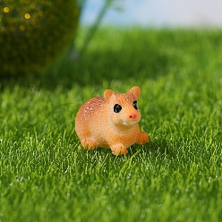 Mouse Украшения из смолы, аксессуары для дома микропейзаж, притворяясь опорными украшениями, мышь, 25x17 мм