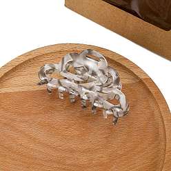 Светло-коричневый Пластиковые зажимы когтя волос, аксессуары для волос для женщин и девочек, загар, 89x43x43 мм