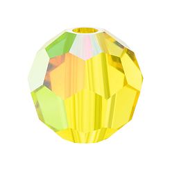 80310 200 Citrine AB Хрустальные бусины preciosa®, чешский хрусталь, 451 19 602 круглый, 80310 200 цитрин аб, 6 мм, отверстие : 1.2 мм
