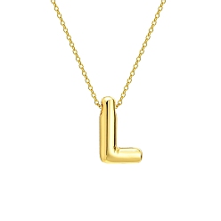 Letter L 304 тросовая цепочка из нержавеющей стали с подвесками в виде букв, Письмо L, 17.72 дюйм (45 см)