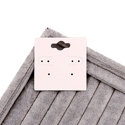 Белый 100карточки для демонстрации бумажных сережек, пустые карточки с серьгами, квадратный, белые, 5x5 см