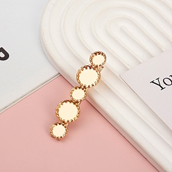 Золотой Металлические заколки для волос, ювелирные аксессуары для волос, золотые, 60 мм