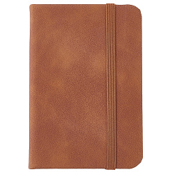 Седло Коричневый Прямоугольный блокнот из искусственной кожи, с бумагой внутри, для школьных канцелярских принадлежностей, седло коричневый, 111x76x15 мм, 100страница/шт.