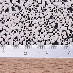(DB1510) Matte Opaque Bisque White MIYUKI Delica Beads, Cylinder, Japanese Seed Beads, 11/0, (DB1510) Matte Opaque Bisque White, 1.3x1.6mm, Hole: 0.8mm, about 10000pcs/bag, 50g/bag