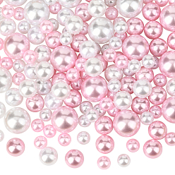 (52) Непрозрачная лаванда 150 шт 3 стили АБС пластик имитация жемчуга круглые бусины, без отверстия , разноцветные, 10~20 мм