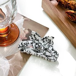 Черный Заколки для волос в форме когтей из ацетата целлюлозы, аксессуары для волос для женщин и девочек, бантом, чёрные, 2 мм