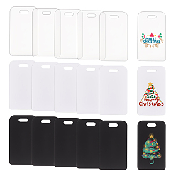 (52) Непрозрачная лаванда 18 шт 3 цвета акриловые большие подвески, заготовки прямоугольные прелести, разноцветные, 89.5x50x2 мм, отверстие : 6x16 мм, 6 шт / цвет