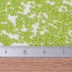 (DB0763) Matte Opaque Chartreuse MIYUKI Delica Beads, Cylinder, Japanese Seed Beads, 11/0, (DB0763) Matte Opaque Chartreuse, 1.3x1.6mm, Hole: 0.8mm, about 10000pcs/bag, 50g/bag