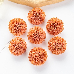 Шоколадный Украшения из цветов хризантемы, искусственный цветок, для украшения свадебного дома, цвет шоколада, 40x30 мм