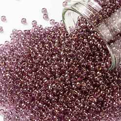 (628) Pink Rose Gold Luster TOHO Round Seed Beads, Japanese Seed Beads, (628) Pink Rose Gold Luster, 11/0, 2.2mm, Hole: 0.8mm, about 50000pcs/pound
