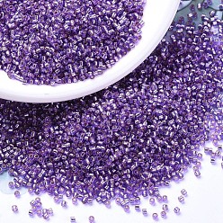 (DB2168) Окрашенная Орхидея Дуракоат с Серебряной Подкладкой Бусины miyuki delica, цилиндр, японский бисер, 11/0, (db 2168) окрашенная в серебристый цвет орхидея, покрытая серебром, 1.3x1.6 мм, отверстия: 0.8 мм, около 10000 шт / мешок, 50 г / мешок