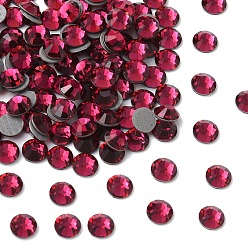 90110 Ruby Камни preciosa® crystal hotfix с плоской основой, чешский хрусталь, круглый(438 11 612 шатон роза вива 12 ®), 90110 рубин, ss 8 (2.3~2.5 мм)