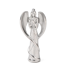 Нержавеющая Сталь Цвет 304 подвески из нержавеющей стали, ангельское очарование, цвет нержавеющей стали, 37x18x8 мм, отверстие : 6x3 мм