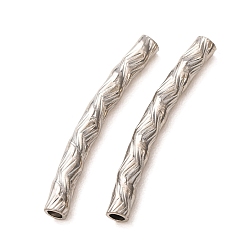 Stainless Steel Color 304 Stainless Steel Tube Beads, Stainless Steel Color, 35.5x5.5x4mm, Hole: 2.5mm