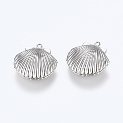 Нержавеющая Сталь Цвет Устойчивые к потускнению 316 подвески-медальоны из нержавеющей стали, фото прелести рамка для ожерелья, оболочка, цвет нержавеющей стали, 23x22x8 мм, отверстие : 1.6 мм, Внутренние размеры: 13x15 mm