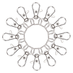 Platine Fermoir pivotant en fer, fermoir de homard ,  crochet mousqueton, platine, 37x17mm, Trou: 7x15mm, 50 pcs / boîte