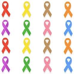 (52) Непрозрачная лаванда 16 шт 8 цвета силиконовые бусины, лента сознания, разноцветные, 28x16x8.5 мм, отверстие : 2 мм, 2 шт / цвет