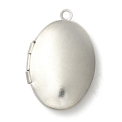 Stainless Steel Color Non-Tarnish 304 Stainless Steel Diffuser Locket Pendants, Photo Frame Pendants for Necklaces, Oval, Stainless Steel Color, 24x16x5.4mm, Hole: 1.6mm, Inner Diameter: 14.5x10mm