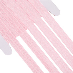 Фламинго 10 ярдов плоская эластичная лента, складные лямки для шитья одежды, фламинго, 5/8 дюйм (15 мм)