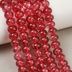 Dunkelrot Stränge aus gefärbten Imitations-Edelsteinglasperlen, Rondell, dunkelrot, 8~8.5x4.5~5 mm, Bohrung: 1.2 mm, ca. 79 Stk. / Strang, 14.57'' (37 cm)