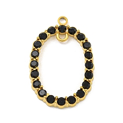 Реактивный Самолет Позолоченные звенья 304 из нержавеющей стали, подвески-соединители, со стразами, овальные, струя, 23.5x15.5x2.5 мм, Отверстие : 1.4 мм & 1.6 мм