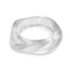 Прозрачный Акриловые браслеты, широкие браслеты для женщин, квадратный, прозрачные, 3/4 дюйм (2 см), внутренний диаметр: 2-3/8 дюйм (6 см)